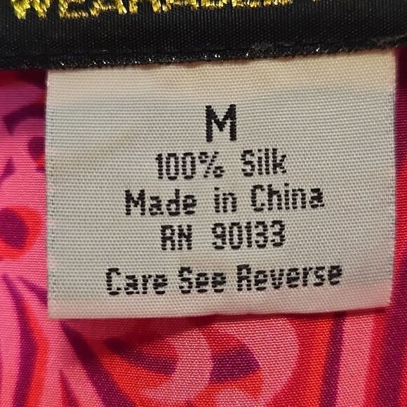 Bob Mackie Women's Silk Tank Blouse Size Medium Wearable Art To Wear Artsy - Picture 2 of 11